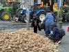 Çiftçilerden sert protesto: Brüksel’in Tarihi Meydanı tonlarca patatesle doldu
