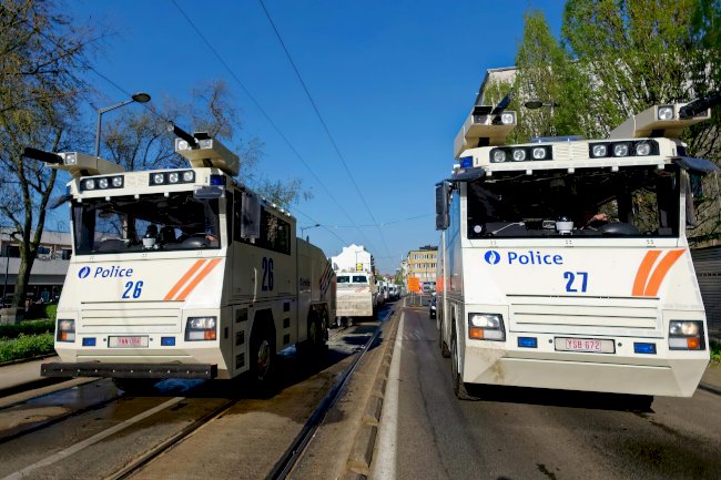 Belçika’da polis taktikleri tartışmaya neden oluyor: Su topu (TOMA) kullanımı rekor seviyeye ulaştı