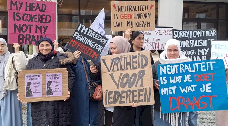 Doğu Flandre’de Başörtüsü Yasağına Öğrenci Direnişi: 6 Kız Öğrenci Danıştay’a Başvurdu