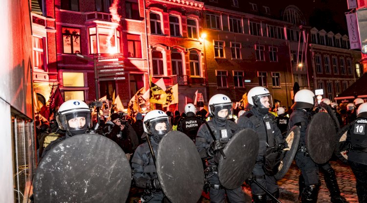 Leuven’de sağ ve sol gruplar karşı karşıya geldi: 20 kişi gözaltına alındı