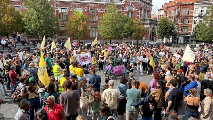 Sint-Gillis’te uyuşturucu şiddetine karşı protesto: “Uyuşturucu çetelerinin bölgeyi ele geçirmesine izin veremeyiz”