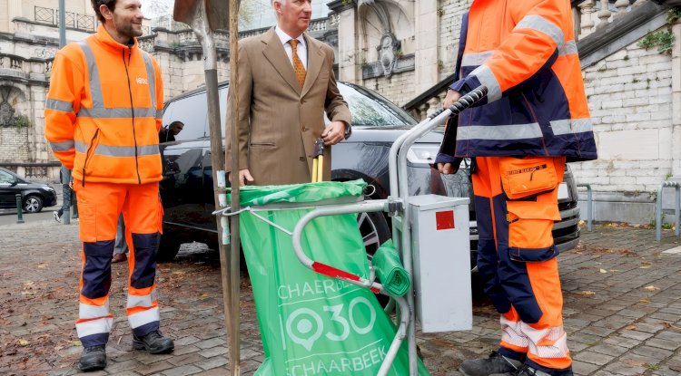 Kral Filip Schaarbeek’te çöp yığınlarını inceledi: “Temizlik, toplumsal saygının ölçüsüdür”