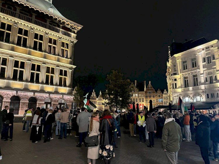 Anvers’te Pro-Filistin eylemciler yasağı deldi: polis TOMA ile müdahale etti