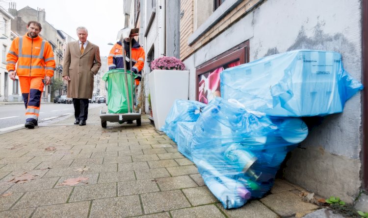 Kral Filip Schaarbeek’te çöp yığınlarını inceledi: “Temizlik, toplumsal saygının ölçüsüdür”