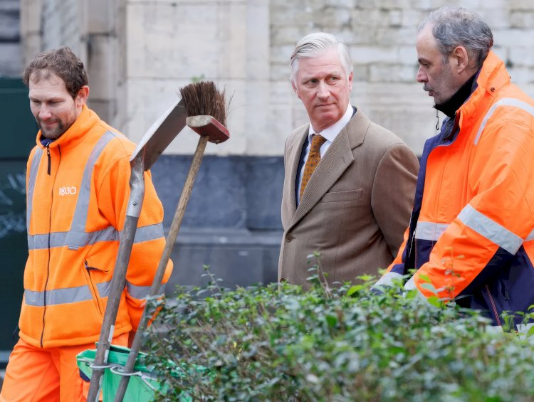 Kral Filip Schaarbeek’te çöp yığınlarını inceledi: “Temizlik, toplumsal saygının ölçüsüdür”