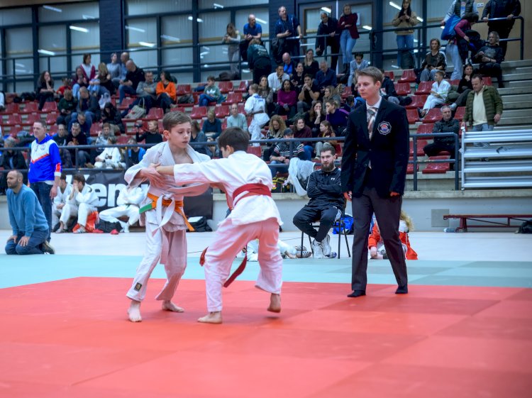 Minik judocu Abdülhakim Yağar Geleen turnuvasında altınla zirveye çıktı